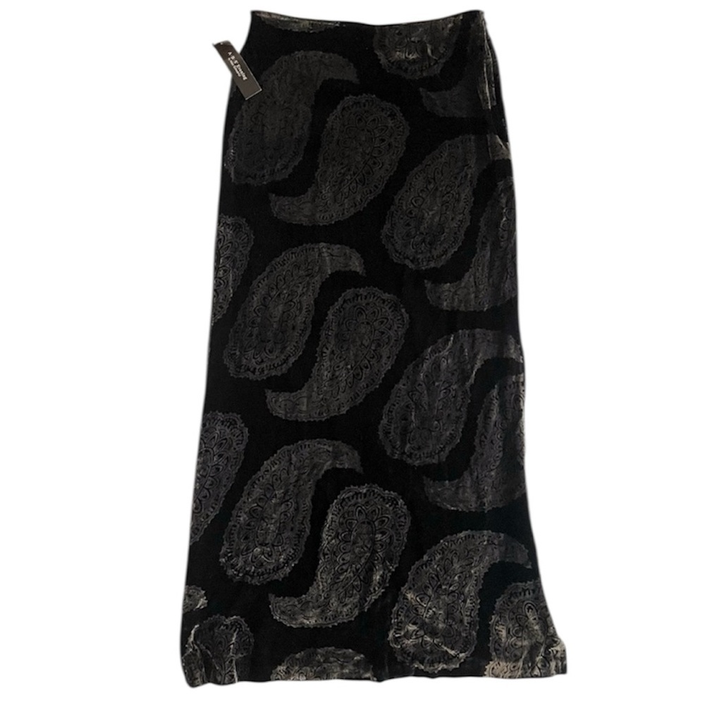 ABS by Allen Schwartz Paisley Skirt - Vintage - Womens M Whimsygoth